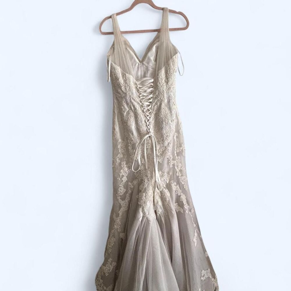 Sophia-tolli Women's Cream and White Dress